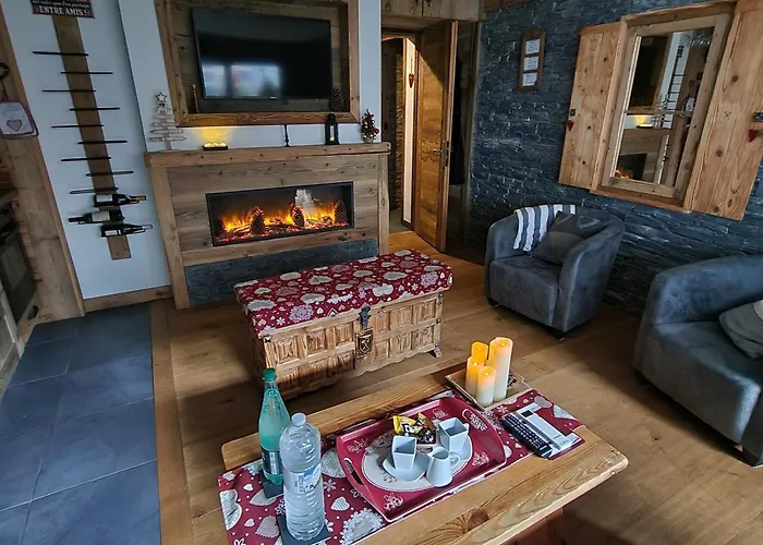 Au Pied, 3ch 2sdb Garage Terrasse Lägenhet Courchevel