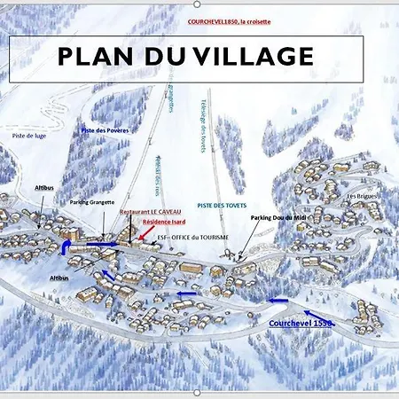 Au Pied, 3ch 2sdb Garage Terrasse Apartmán Courchevel